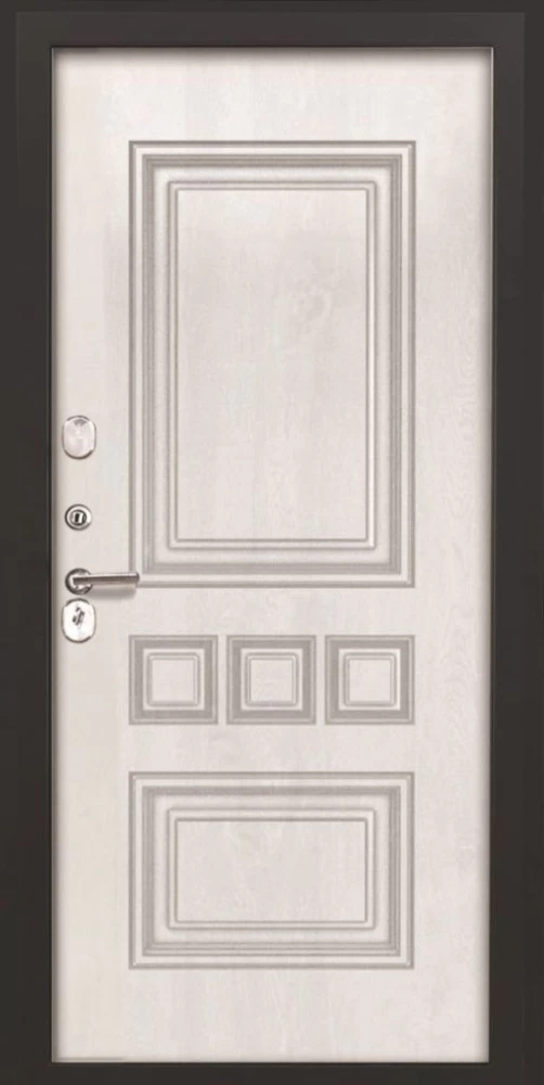 Входная дверь ДвериПРО L Термо фл-608 винорит white DPRO192167 внутренняя сторона