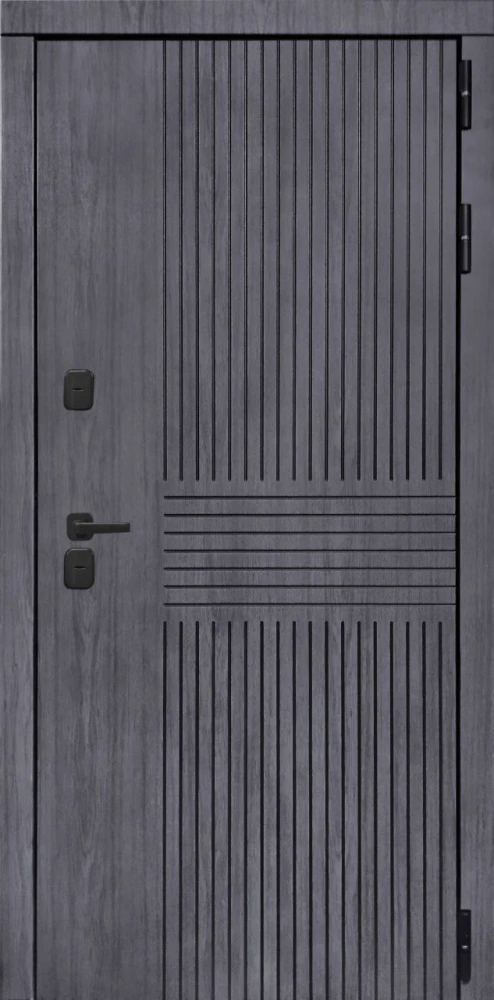 Входная дверь ДвериПРО Берген ПВХ 10мм Астрод веллуто гриджио DPRO222734 внешняя сторона